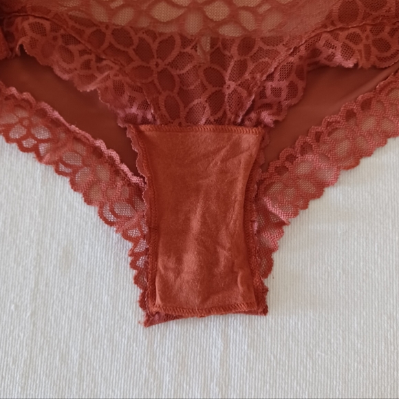 PINK Victoria's Secret Lace Nylon Cheeky Panty, size M - Picture 5 of 6